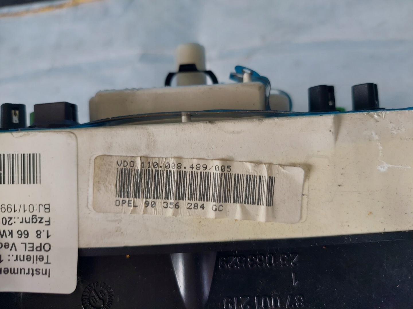 dials clock VECTRA A 1.8 B 90356284GC