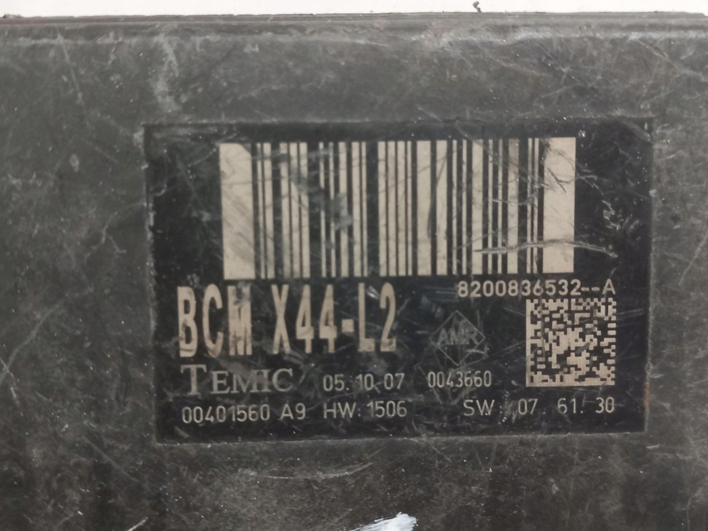 control unit module BCM X44-L2 RENAULT TWINGO II 1.5 DCI 8200836532-A 07-14