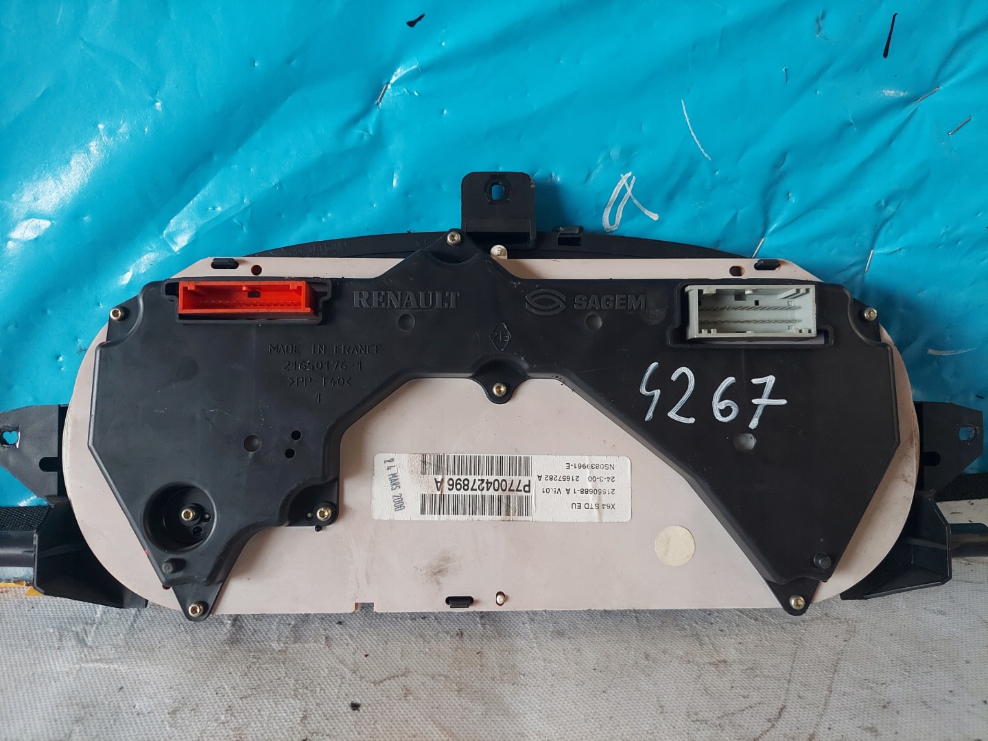 dials clock MEGANE and 1.9 DTI P7700427896A