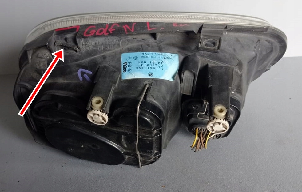 VW GOLF IV far lijevi prednji dio 1J1941015B EU