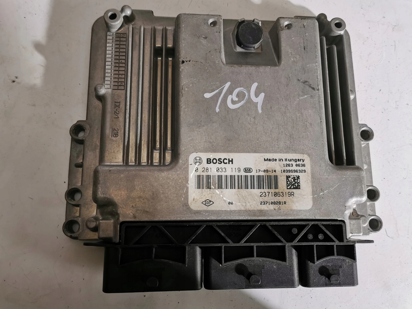 RENAULT CLIO 1.5DCI 0281033119 237106319R computer