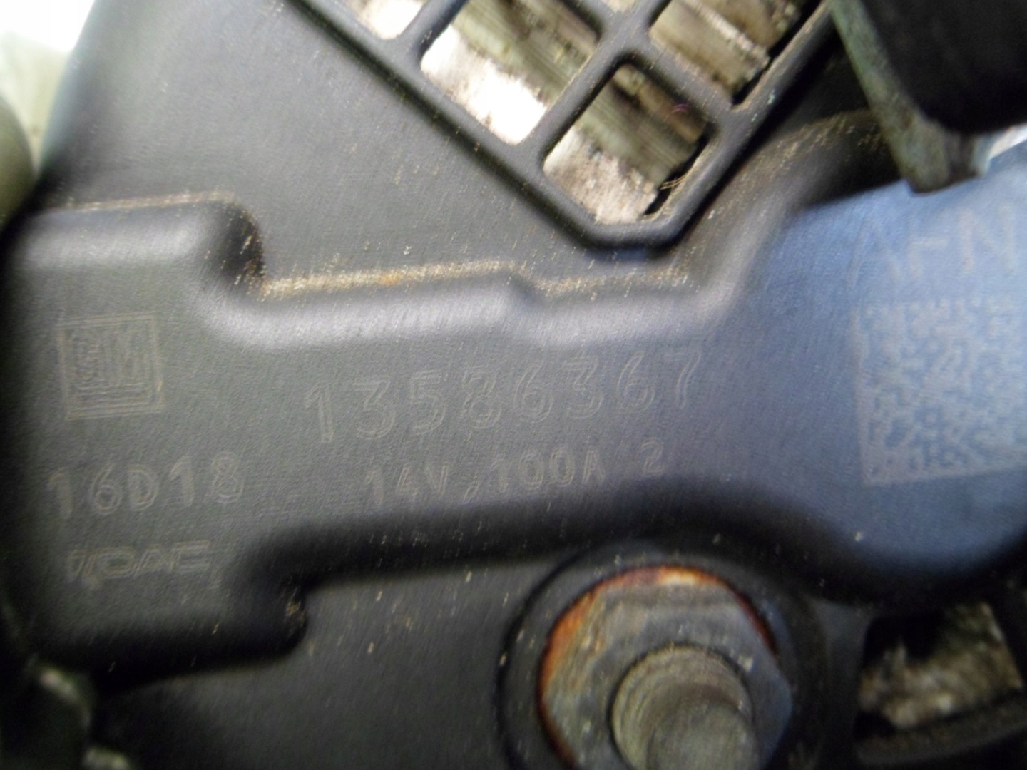 OPEL ASTRA IV J INSIGNIA 1.6CDTI B16DTH ALTERNATOR 13586367