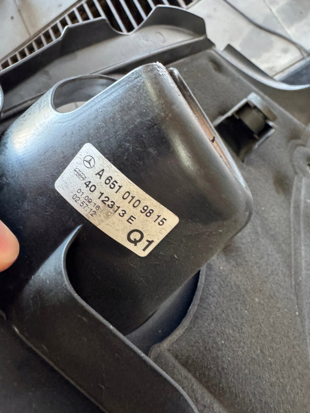 MERCEDES CLA W117 motor cover A6510109815