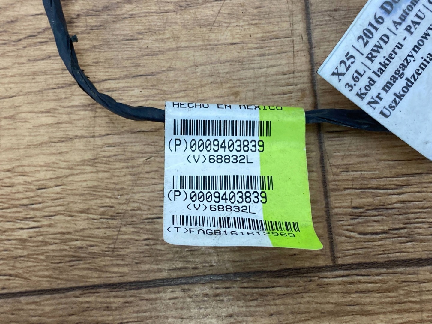 Câblage Électrique PDC Dodge Charger 2015+