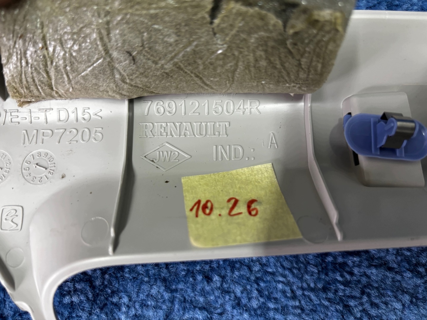 RENAULT SCENIC IV side cover pillar A left front original 769121504R