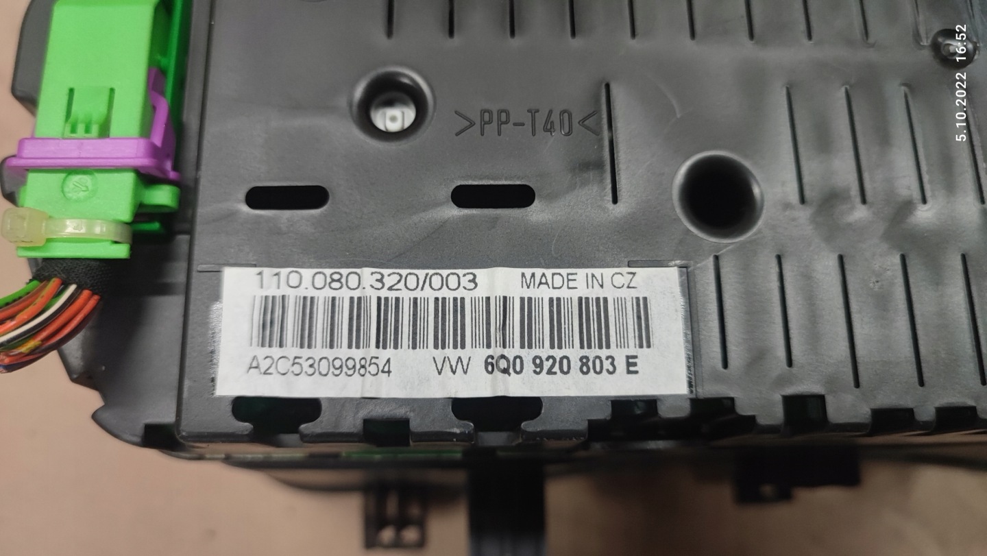VW POLO 9N FL LIFT dials dials 96TYS.KM 1.2 6V