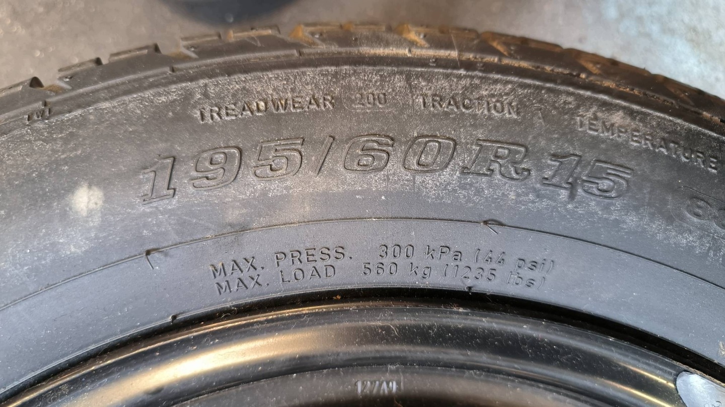 wheel spare 15'' 195/60 OPEL ASTRA G