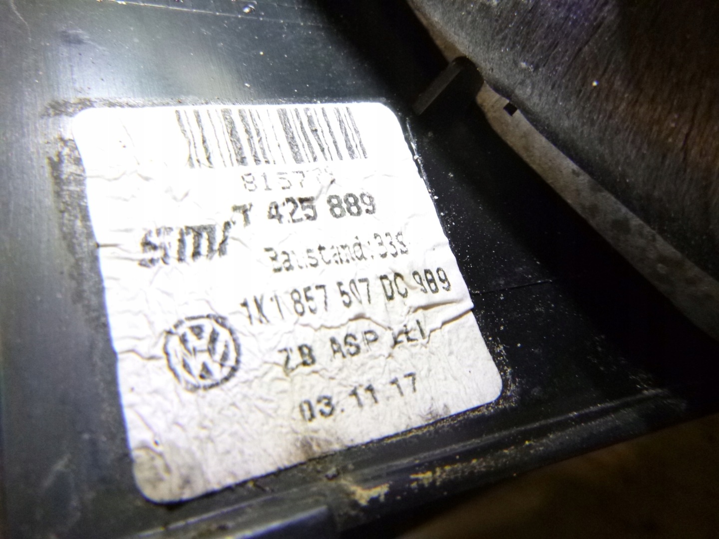 mirror left VW Golf V 7PIN L041 2006r. 3d