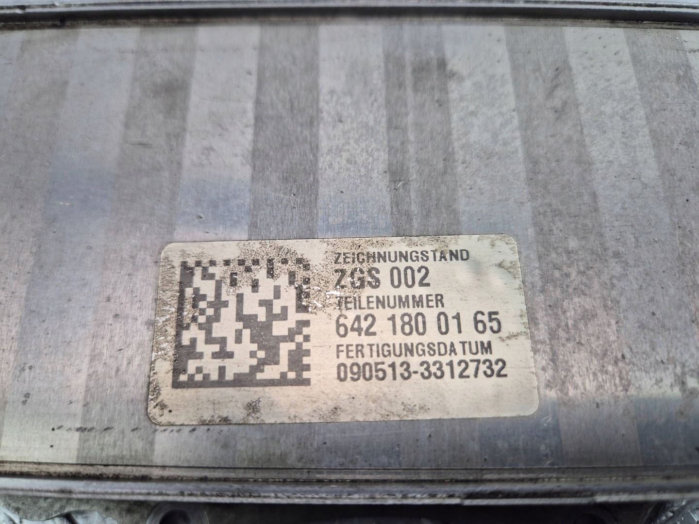 Mercedes E350 CDI W212 olaj hütö 6421800165