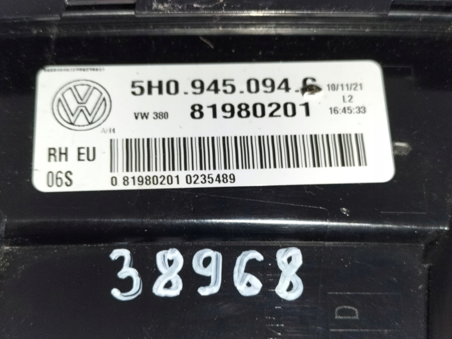 light rear rear part right VW GOLF 8 VIII 20- HB LED