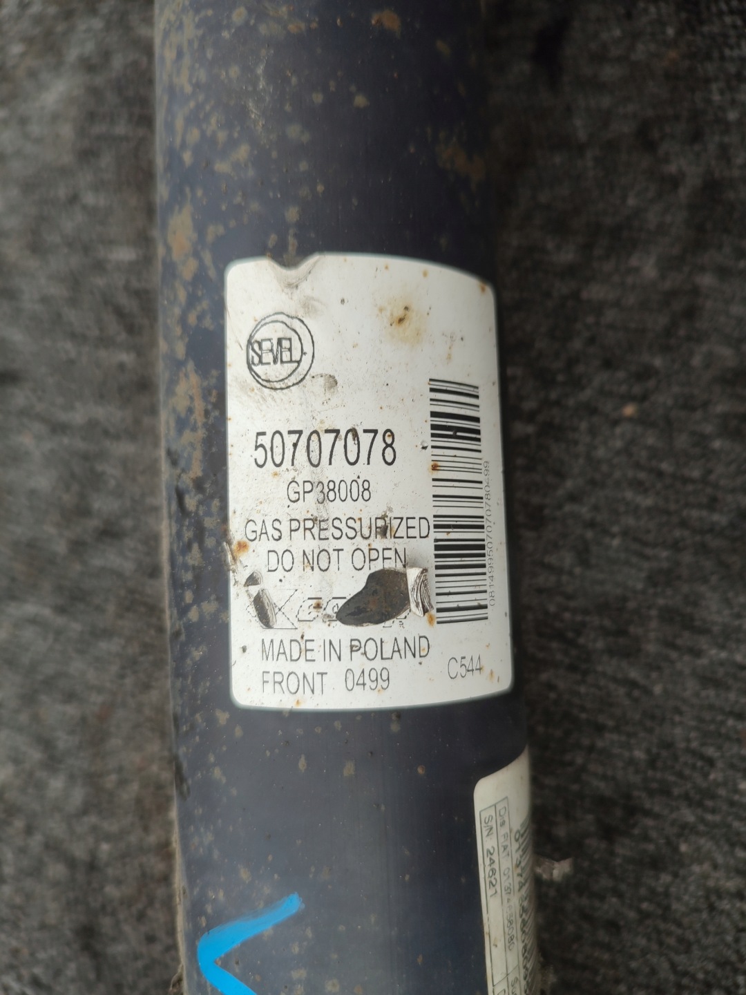 shock absorber front Fiat Ducato III 50707078