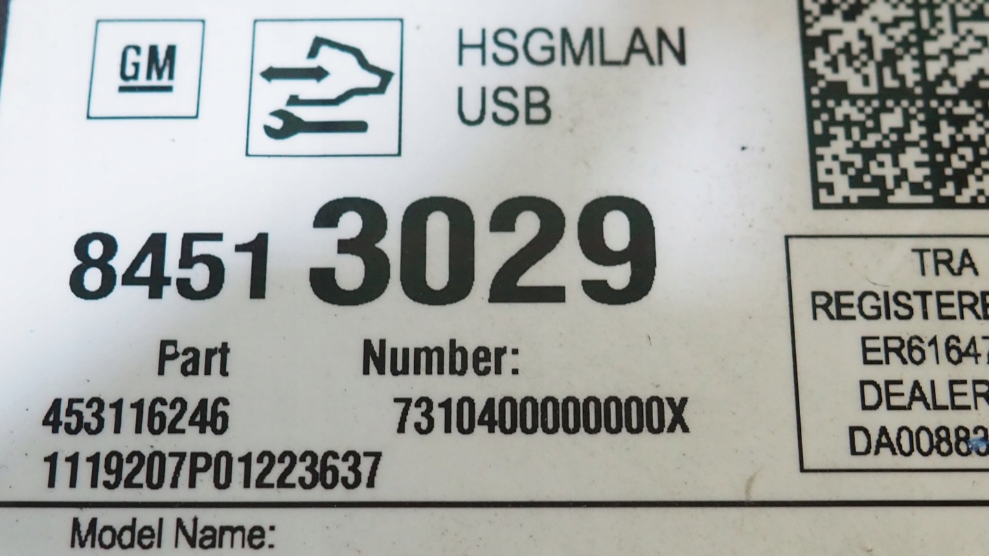 Opel Astra V K module control unit radia navigation devices 39042514 84513029