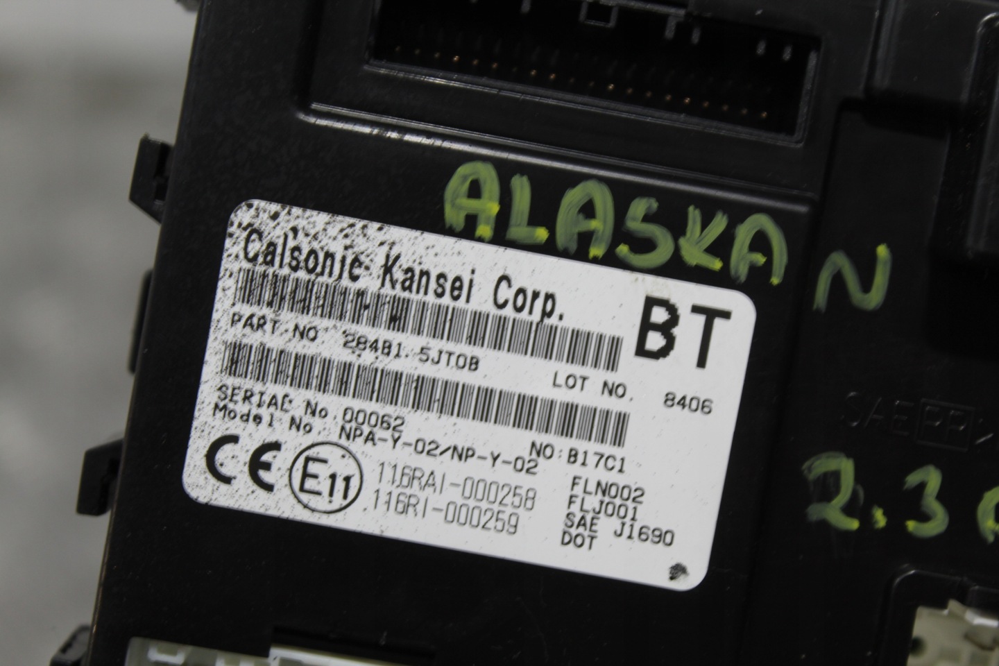module control unit RENAULT ALASKAN 284B15JT0B