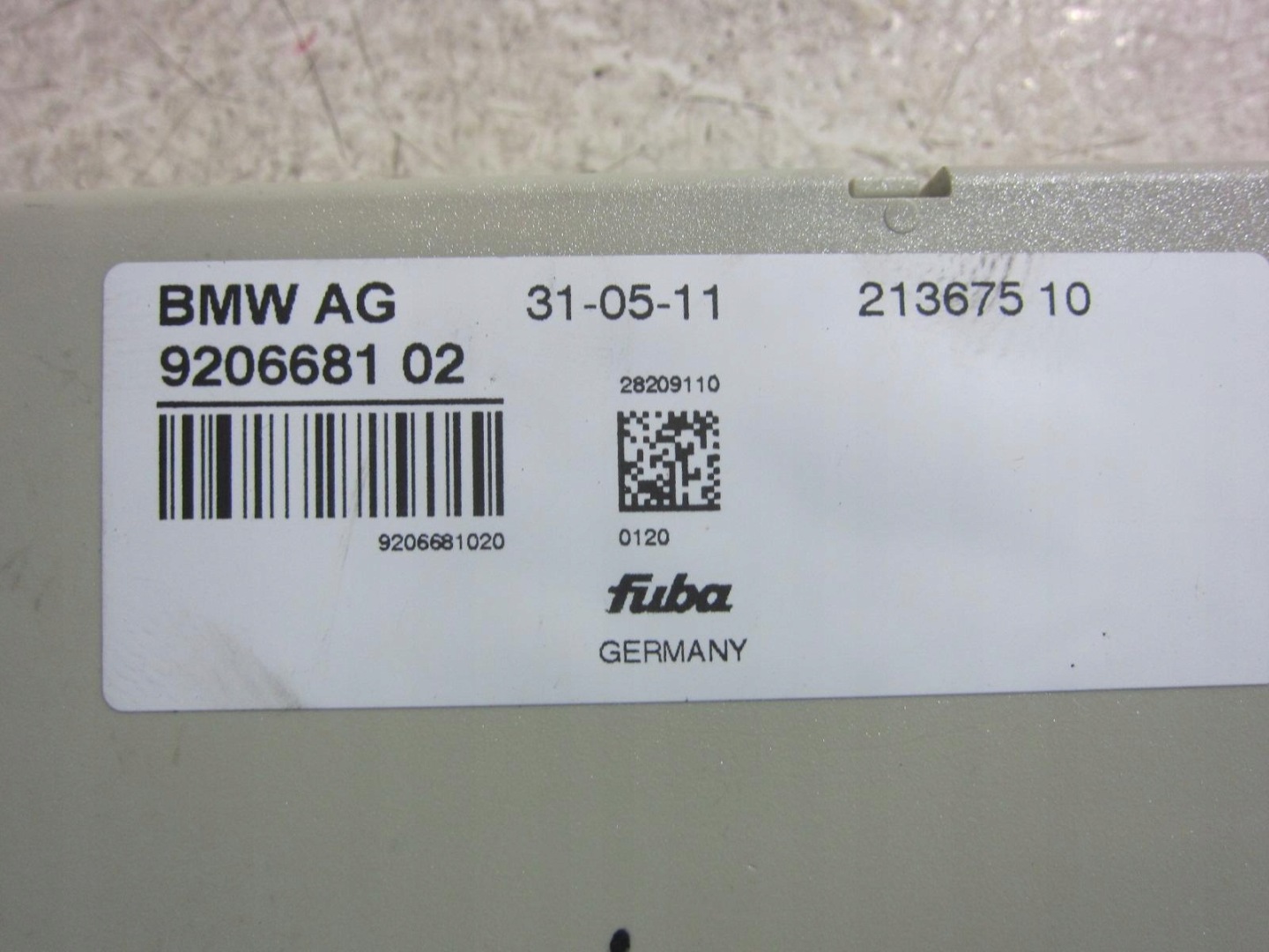 BMW 6 F12 amplifier module DIVERSITY 65209206681