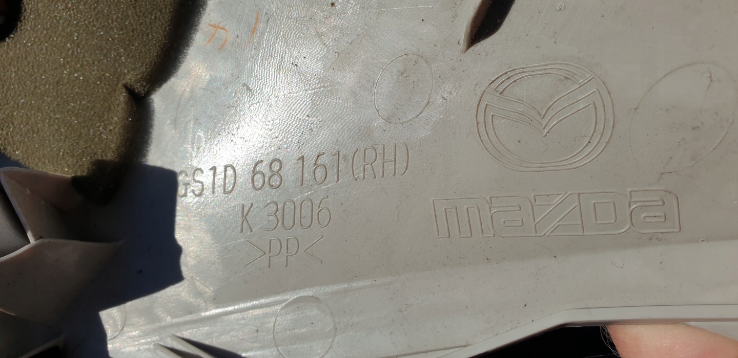 cover right front RH side SLUPKA A MAZDA 6 GH HB