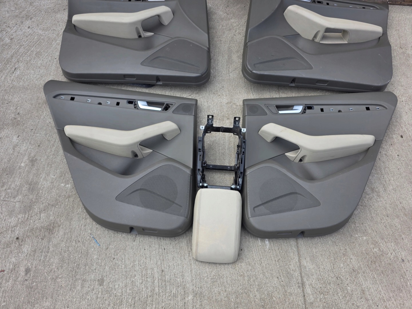 Sitz Sitze AUDI Q5 8R Leder 2008-2016 SZARE KOMPLET !!! *2