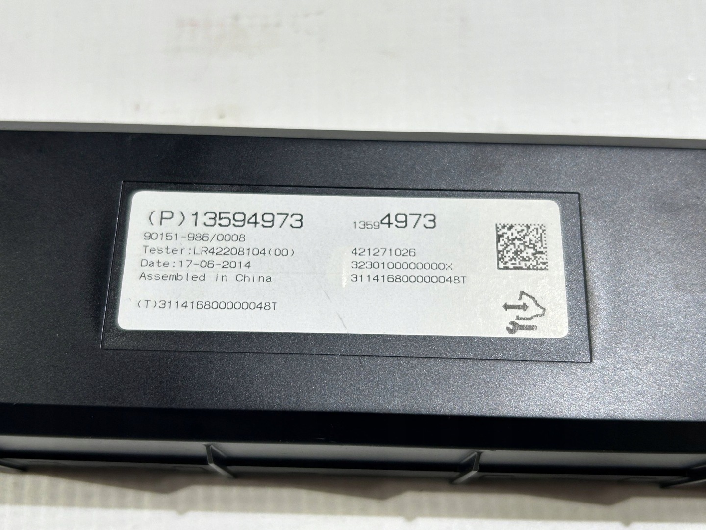 module control unit temperatury of the air conditioning Chevrolet Corvette C7 2014r