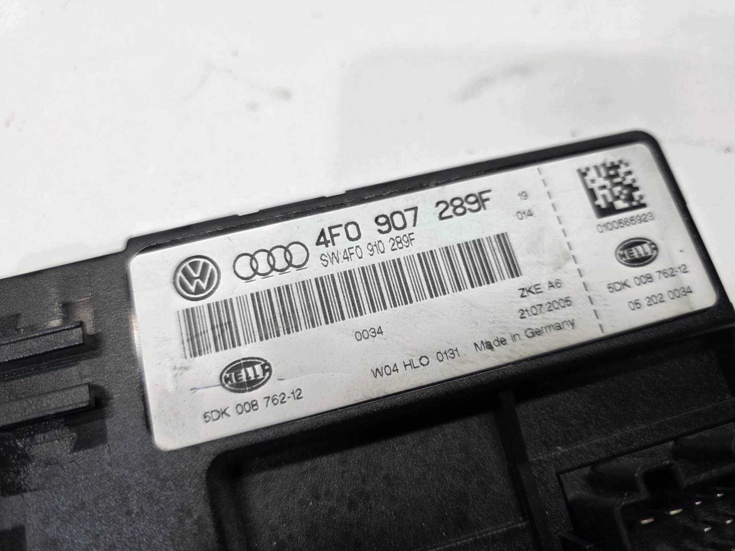 Unité commande confort AUDI A6 C6 4F0907289F 4F0910289F