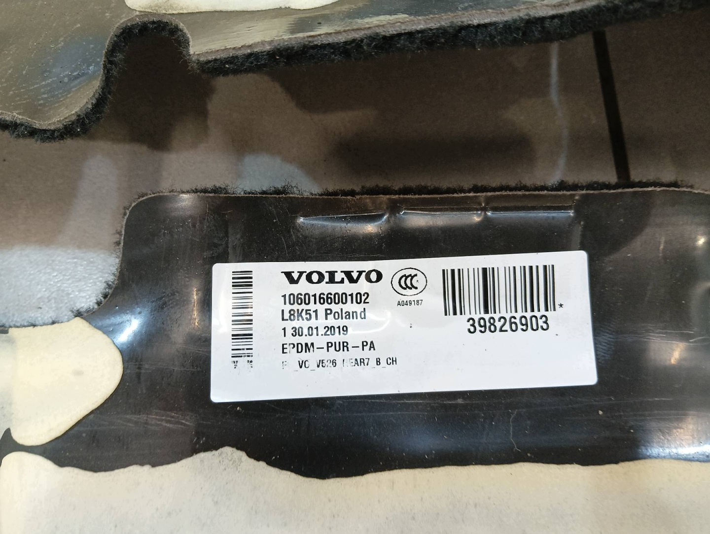 KOBERCE vnitra koberec Volvo XC 90 II (2015- )