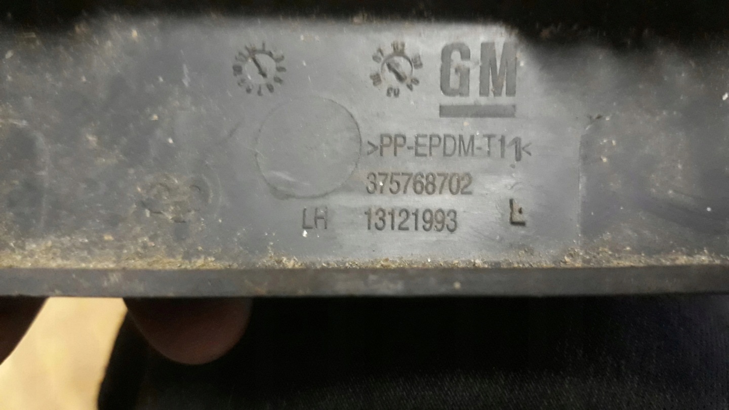 modanatura ASTRA H Paraurti 13121993 1312199