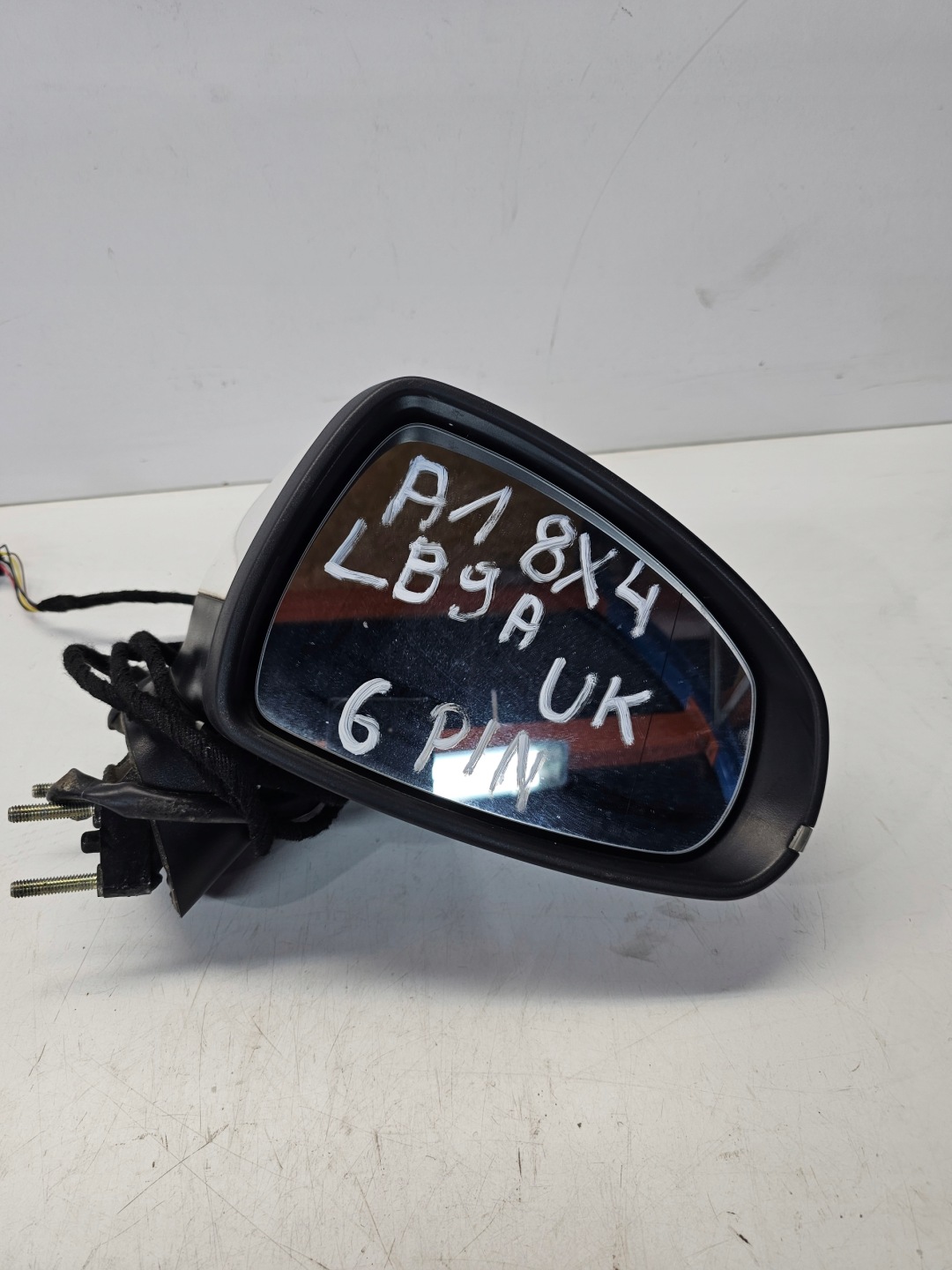 mirror exterior right AUDI A1 8X4 6-PIN UK LB9A