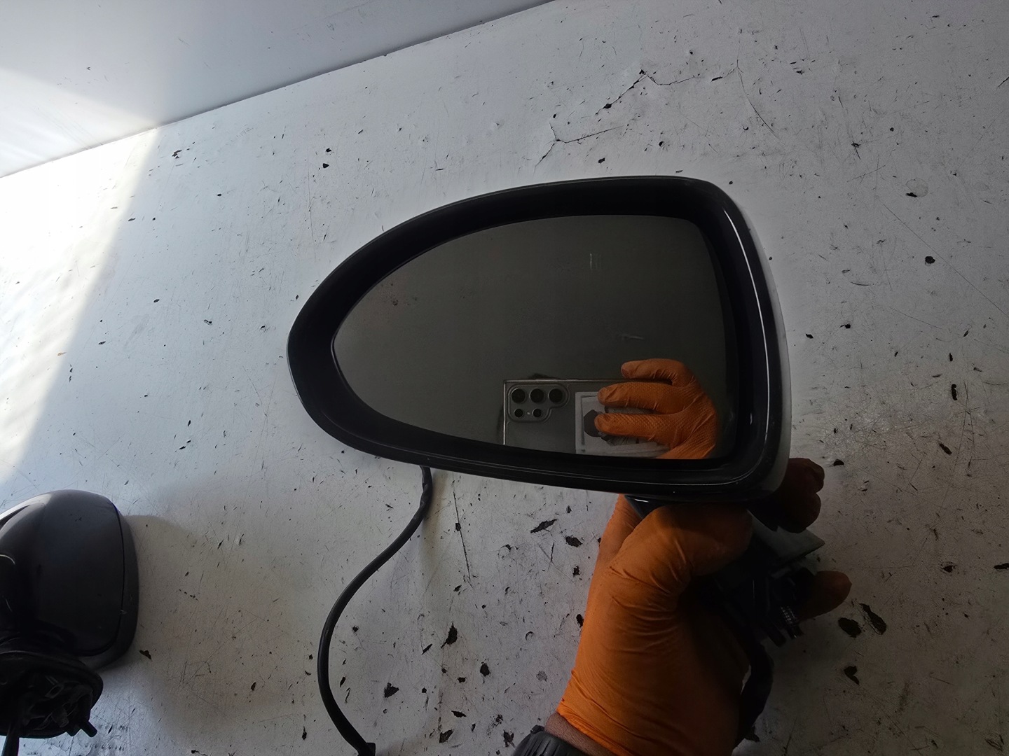 OPEL CORSA E mirror left 3 PIN Z22C ANGIELSKIE UK