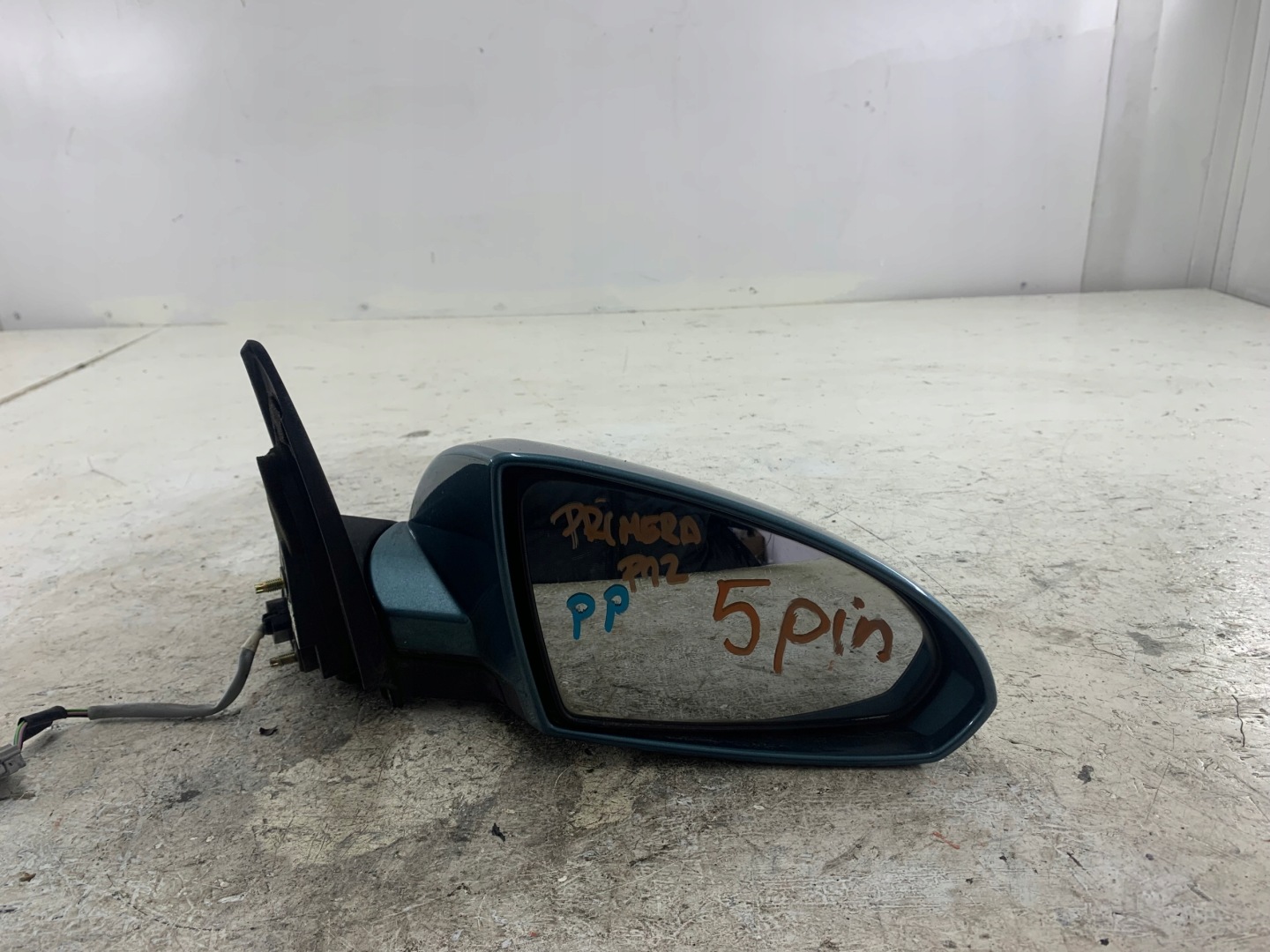NISSAN PRIMERA P12 LIFT mirror right 5 PIN blue