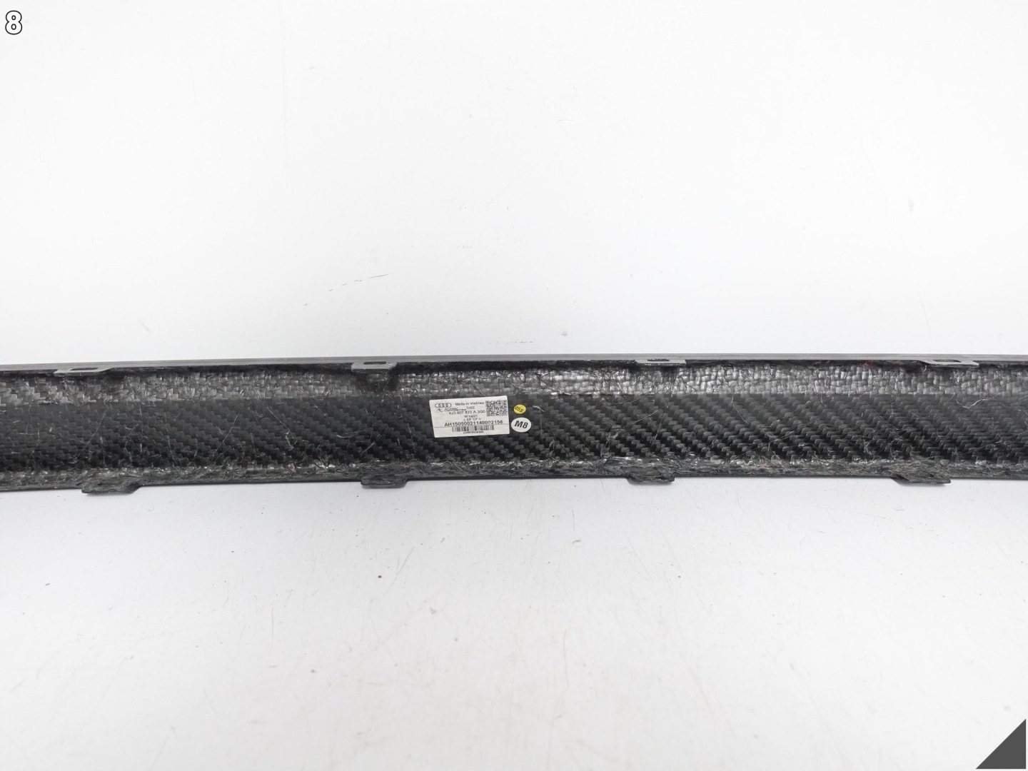 AUDI E-TRON GT 4J3 20-24 SPOILER moulding bumper rear part central CARBON