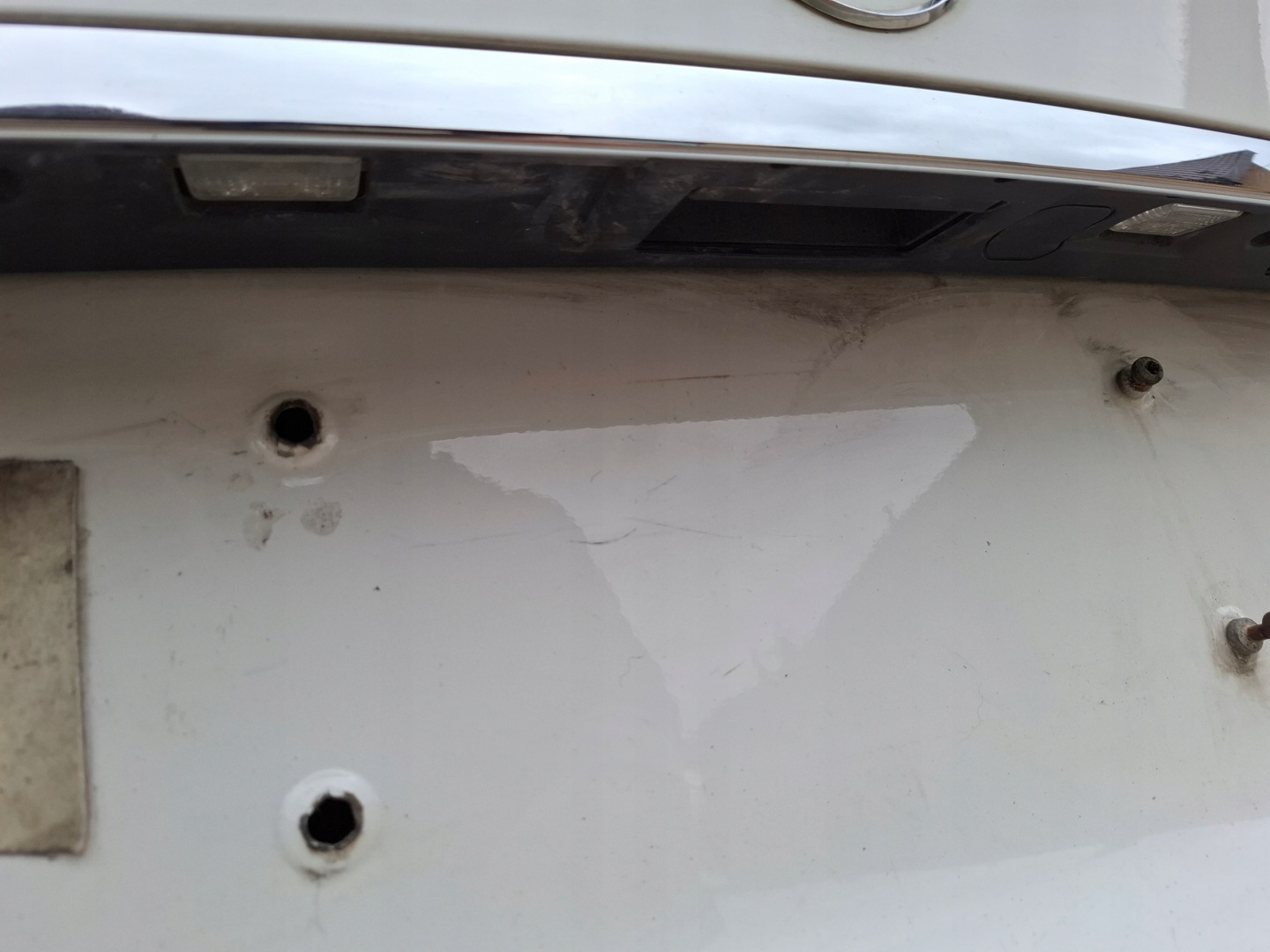 C KLASA W204 LIFT 14r sedan boot doors rear part BIALA