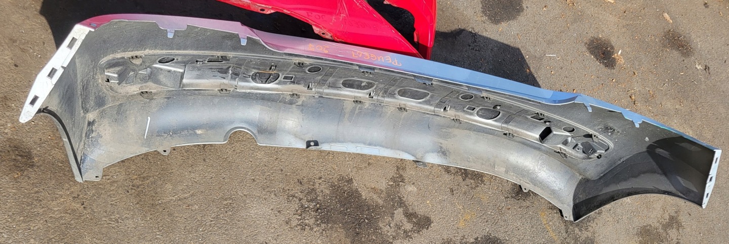 bumper rear part rear PEUGEOT 207 OE grey
