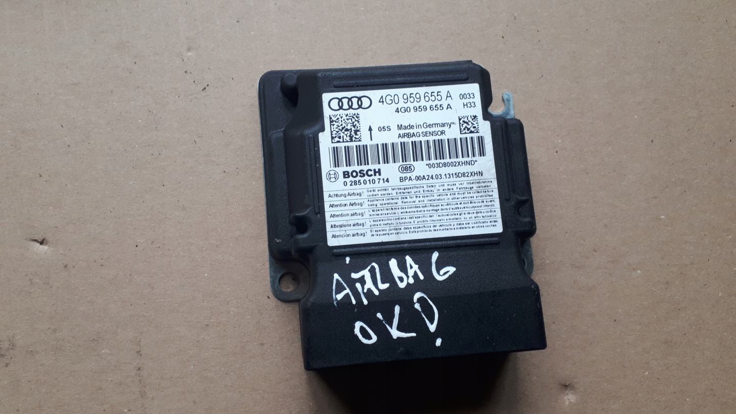 A6 C7 4G MODULE SENSOR AIRBAG 4G0959655A A7 4G