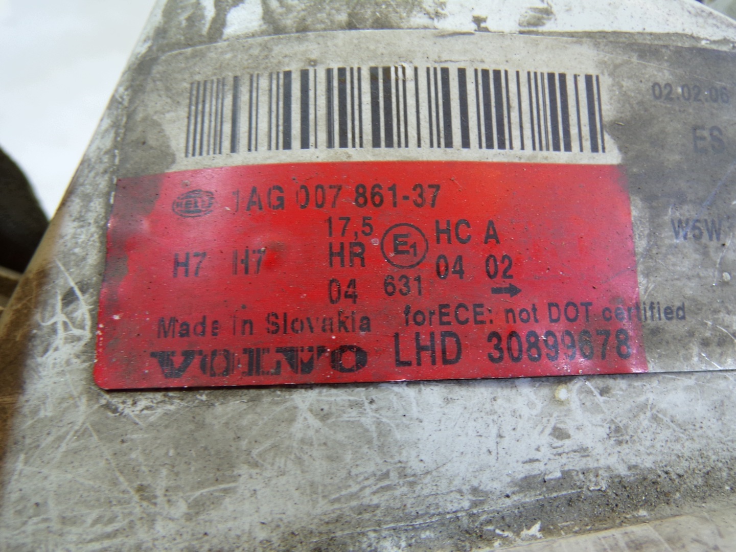 light front front left VOLVO V40 1 and S40 (K1)