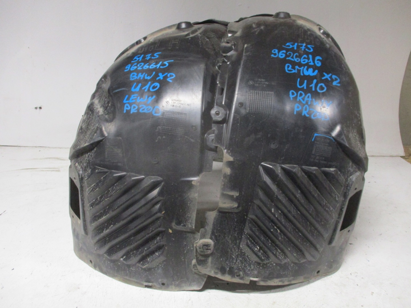 mudguard BMW X2 U10 9626615 9626616 front