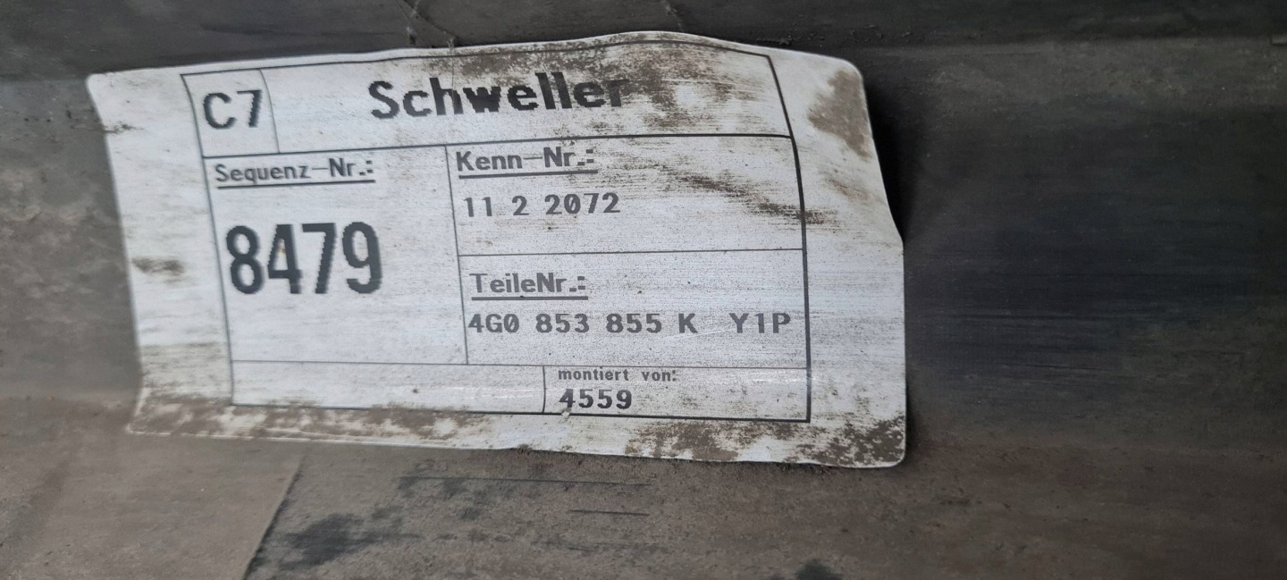 A6 C7 4G LIFT moulding cap threshold left LY1P 4G0853855K