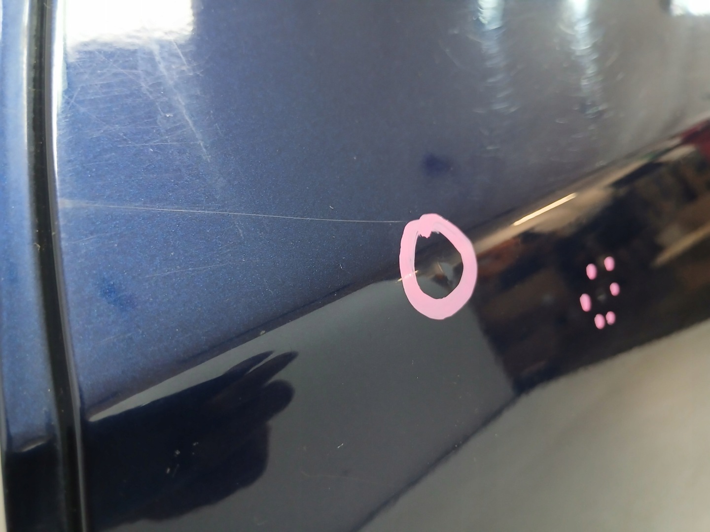 door left rear. rear part BMW E60 A76/5 TIEFSEEBLAU