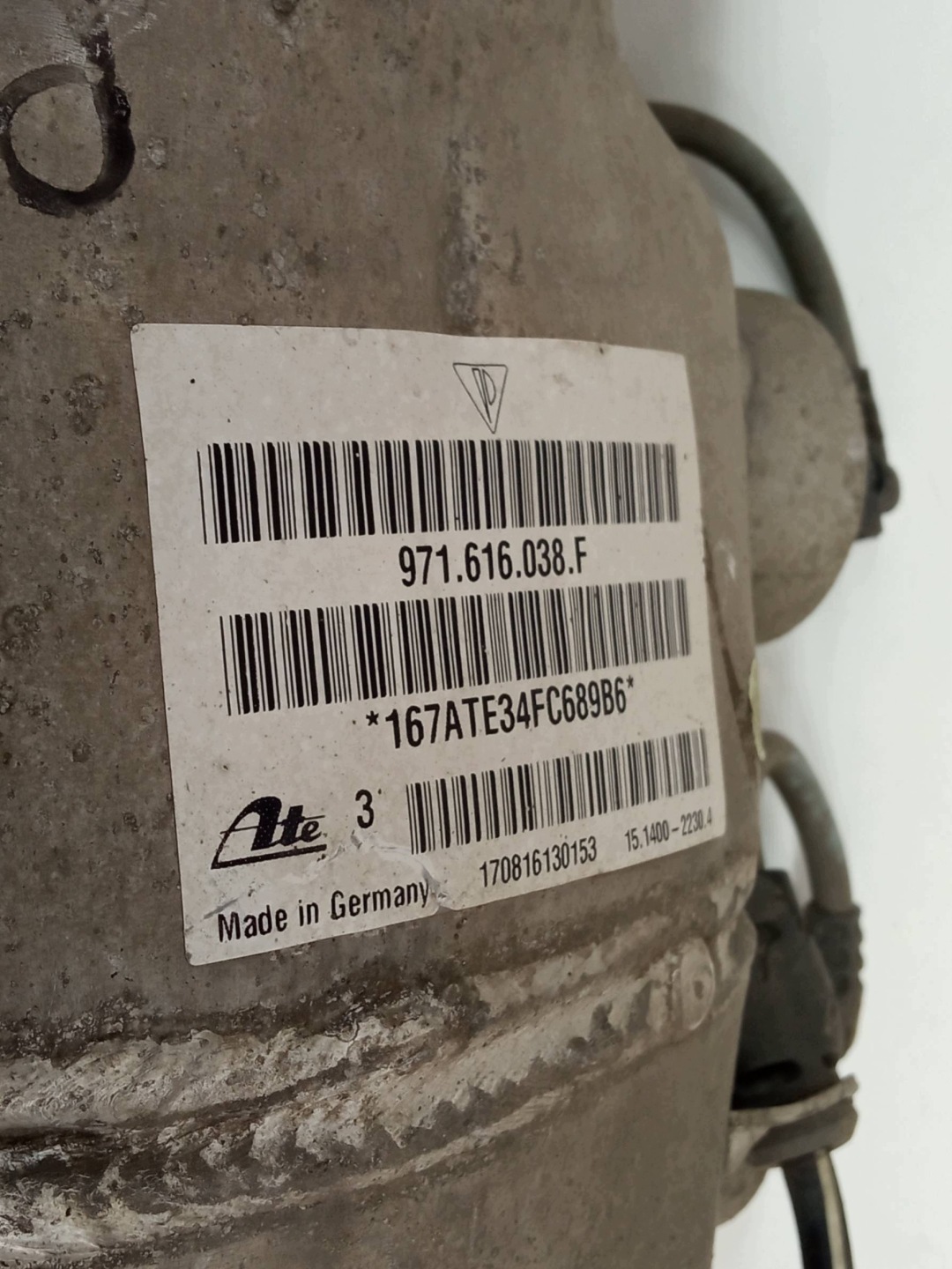 shock absorber pneumatic right front 971616038F Porsche Panamera II 971