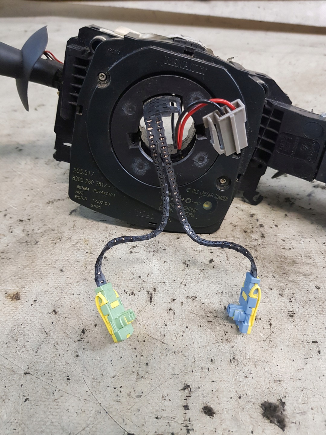DEVIO LUCI DEVIO DEVIO LUCI TERGICRISTALLO TERGI luci RENAULT LAGUNA II ANELLO airbag VOLANTE