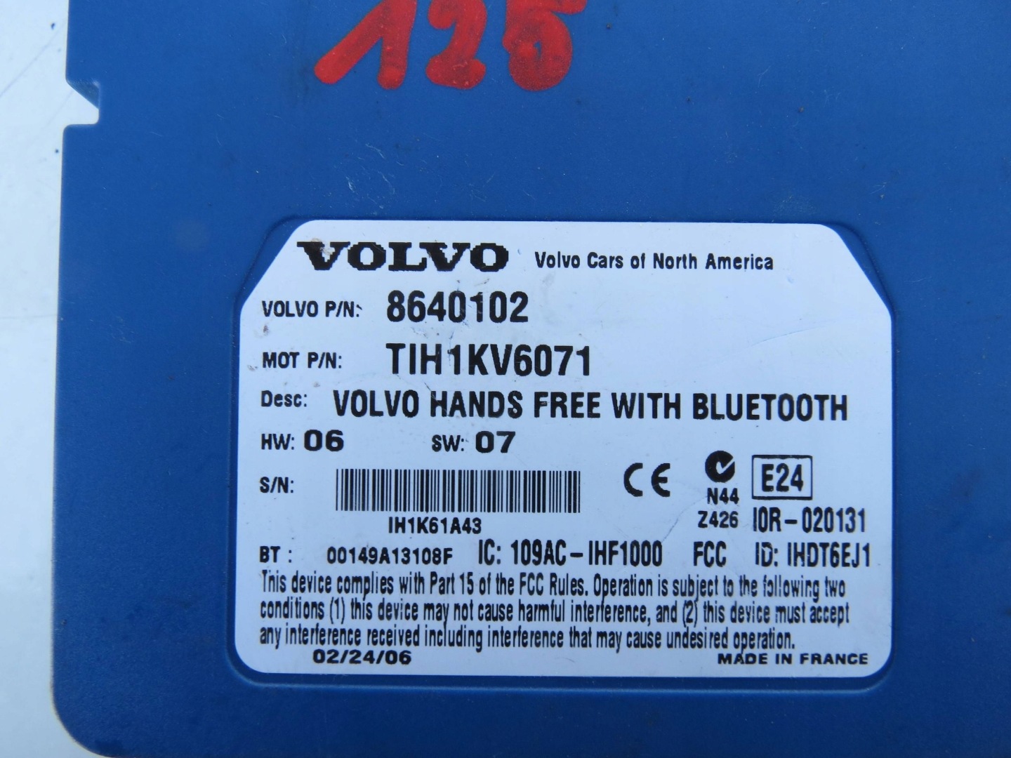 module BLUETOOTH VOLVO XC90 30741467