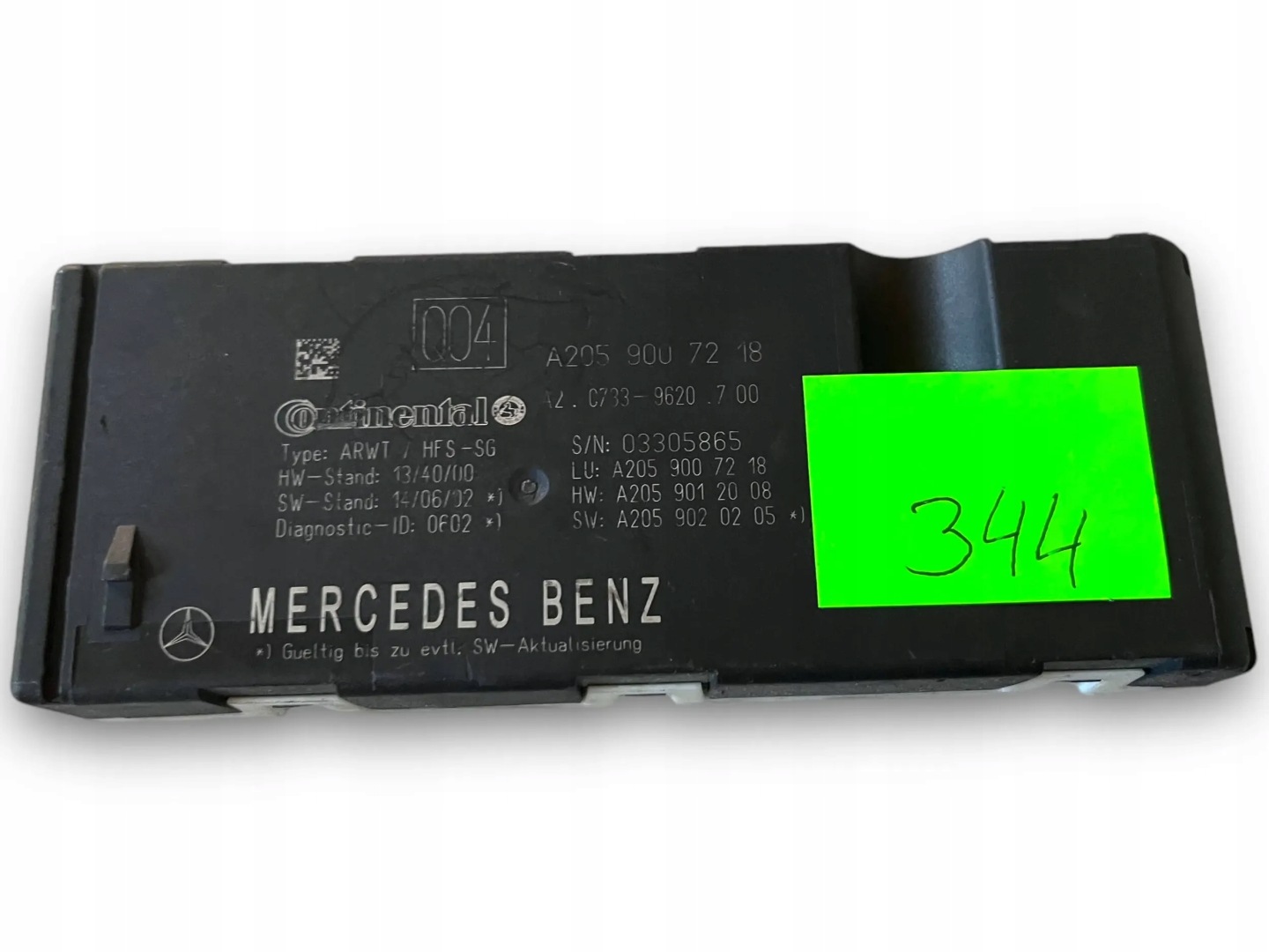 MERCEDES C KLASA W205 module bonnet boot 2059007218 @M