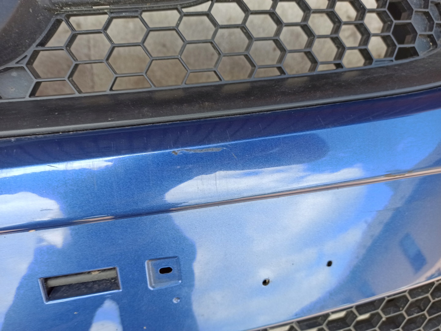 nárazník předek DACIA LOGAN II modrý