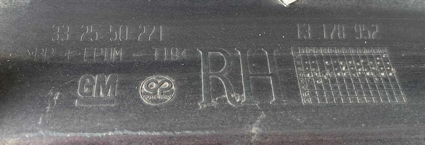 moulding threshold right OPEL VECTRA C LIFT 13178952