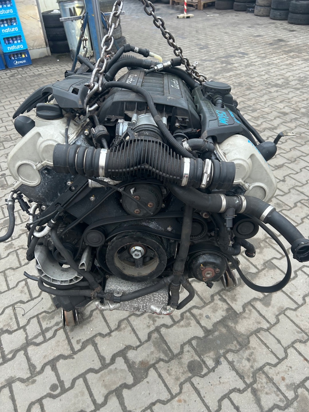 engine complete PORSCHE CAYENNE 4,8 TURBO M48.52 90TYS KM M4852
