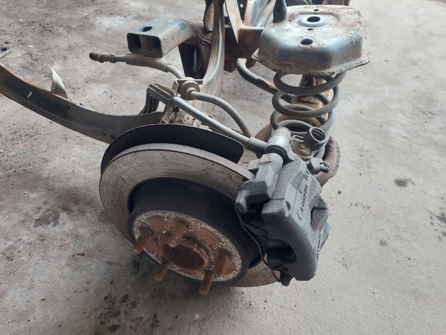 complete sususpension sider axle beam rear part VOLVO S40 II