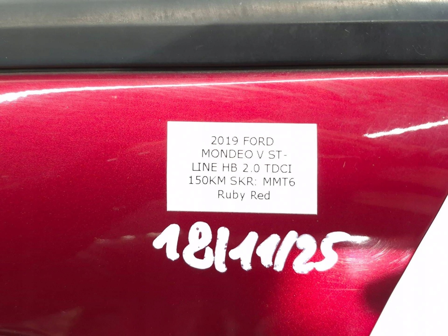 Portière Gauche Avant Avant FORD MONDEO MK5 5 RUBY RED
