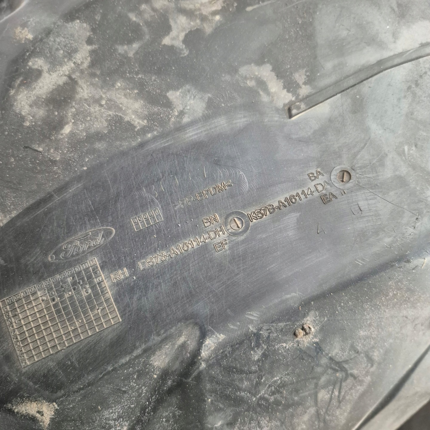 FORD MONDEO V 5 MK5 14-22 mudguard front front right