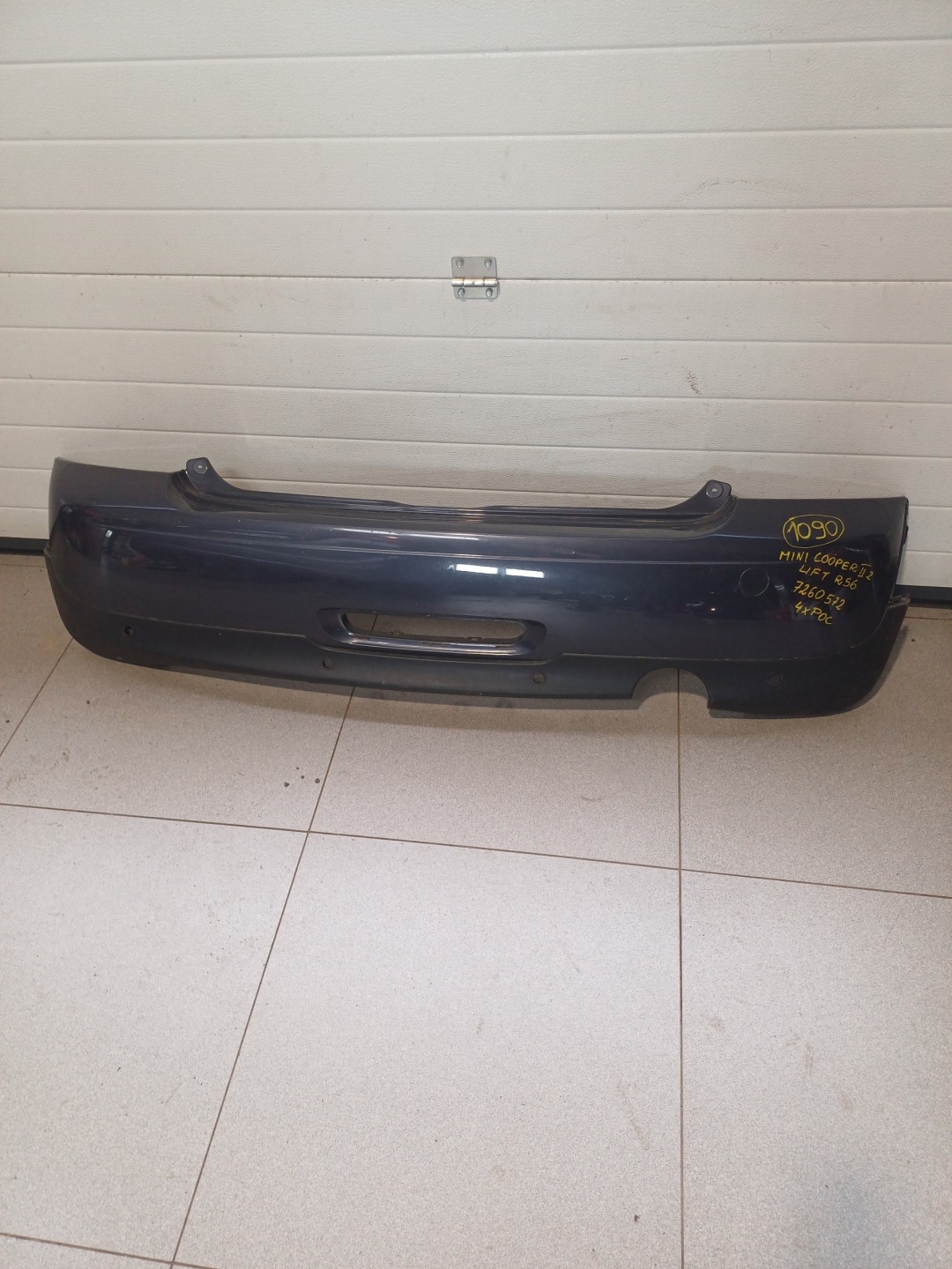 bumper rear part rear MINI COOPER II 2 LIFT R56 7260572 4 X PDC