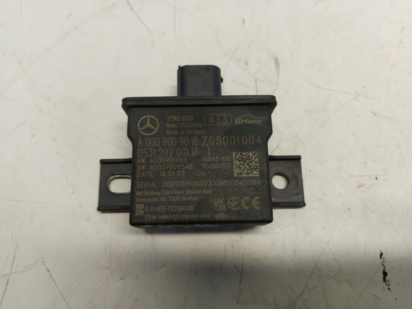 MERCEDES GLA 200 II H247 modulo Centralina pressione pneumatici, gomme A0009009018