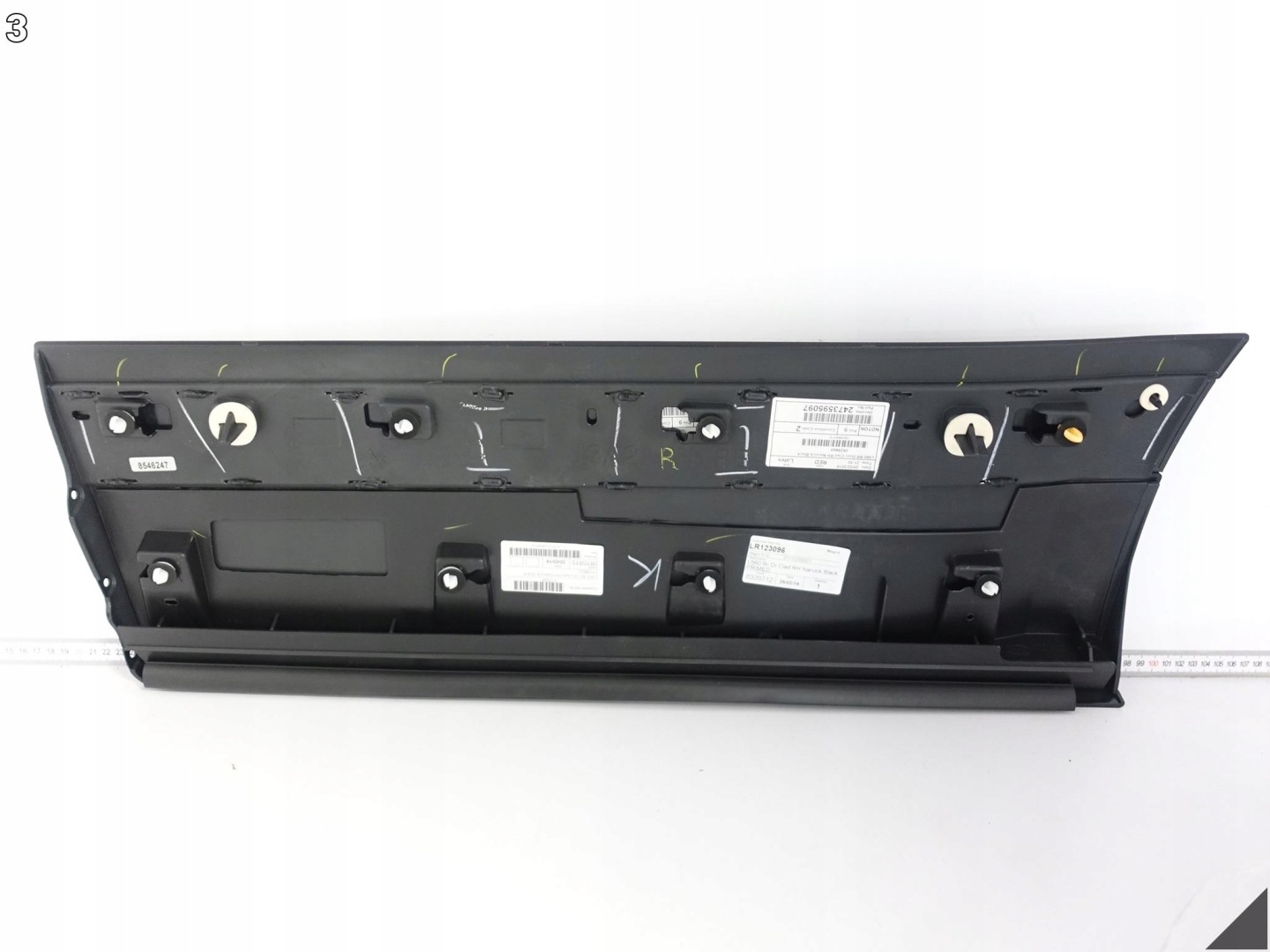 RANGE ROVER VELAR L560 17- moulding cap for door right rear part NARVICK BLACK