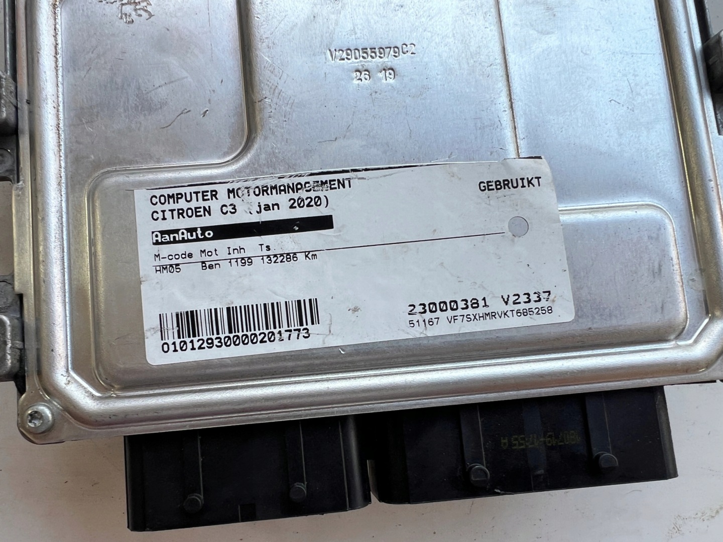 CITROEN C3 HM05 1.2 A3C0177940001 9830510980 9815037580 computer ECU