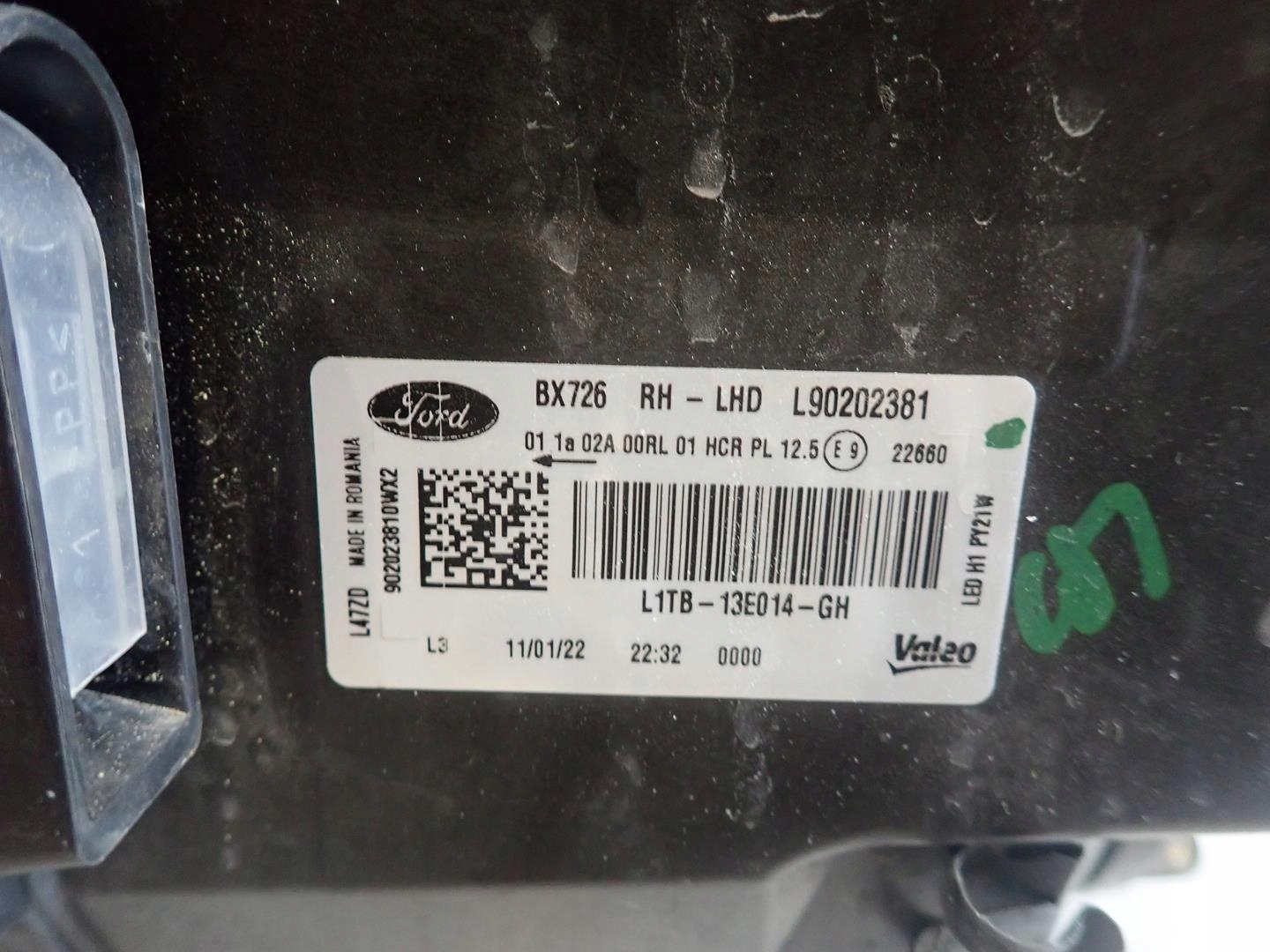 light front front right FORD PUMA MK2 2019- FULL LED L1TB-13E014-GH